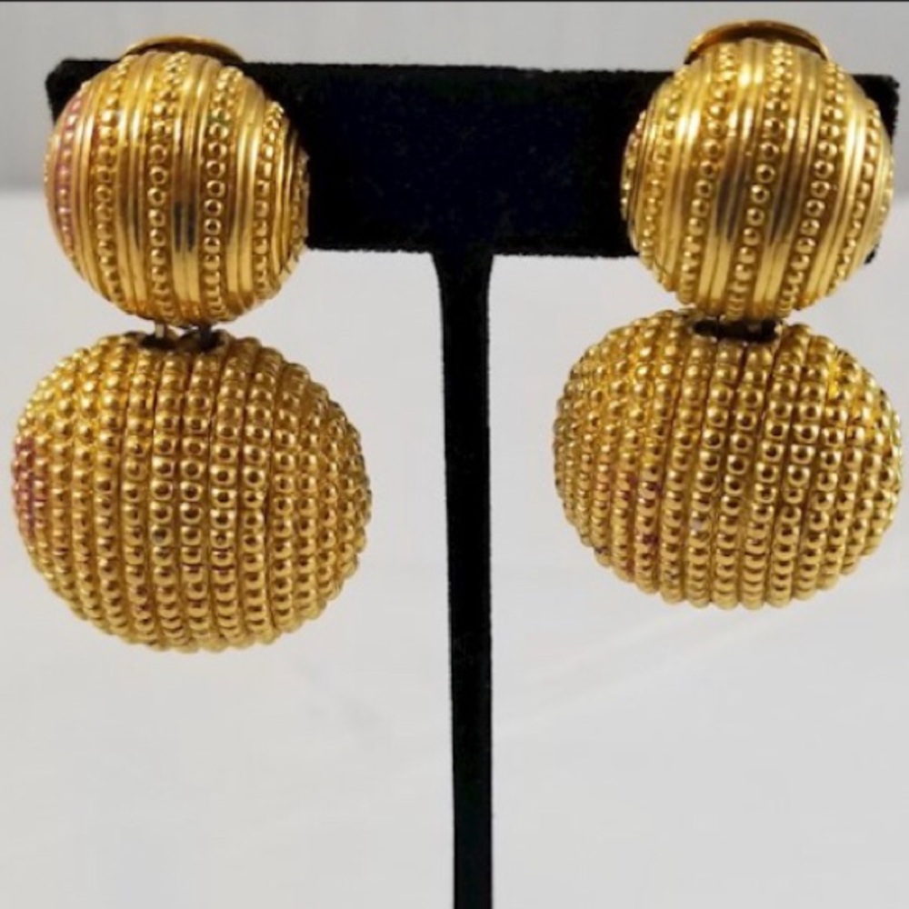 Vintage Christian Dior Clip-On Earrings